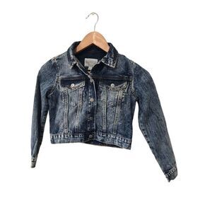 Gymboree Acid Wash denim jacket 7/8 medium girls